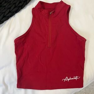 Alphalete red athletic tanktop